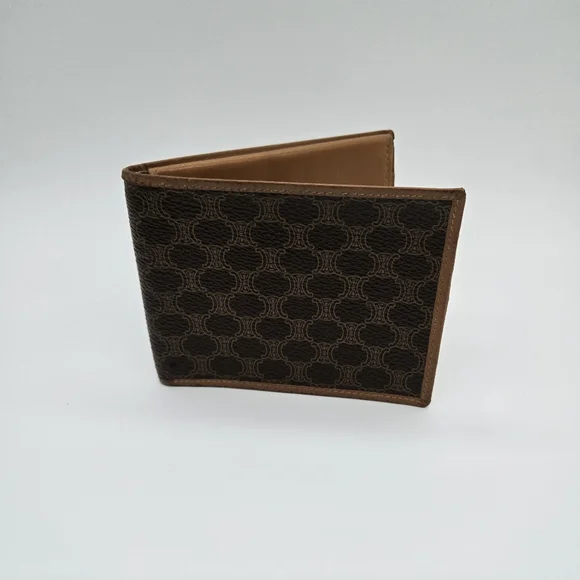 Celine | Bags | Celine Bifold Wallet Macadam Triomphe | Poshmark